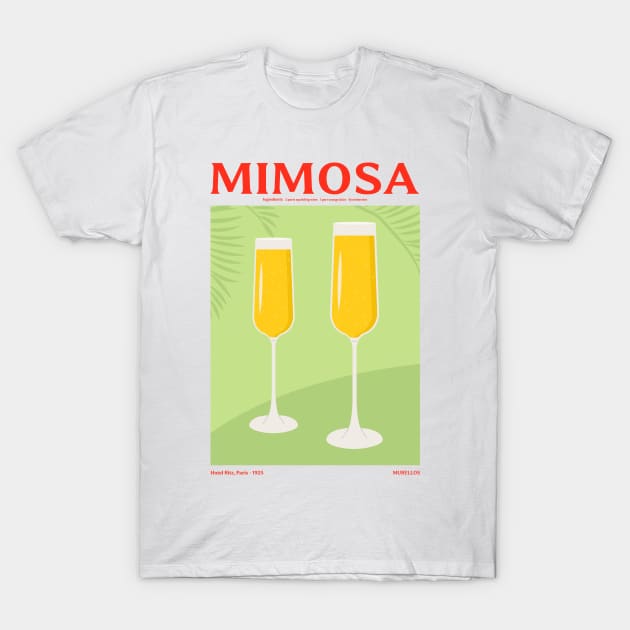 Mimosa Cocktail T-Shirt by MurellosArt